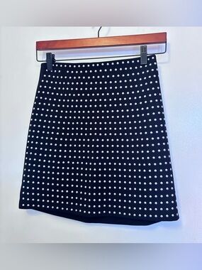 Bar III Black Mini Skirt with silver Studs